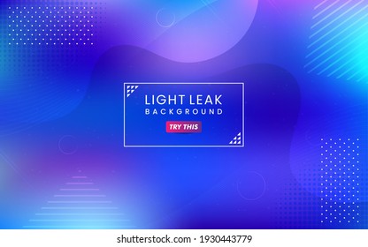 Abstract Colorful Light Leak Background. Modern Dynamic Background Usable for Greeting Card, Banner, Landing Page, Presentation Background, Etc.	