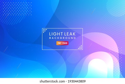 Abstract Colorful Light Leak Background. Modern Dynamic Background Usable for Greeting Card, Banner, Landing Page, Presentation Background, Etc.	