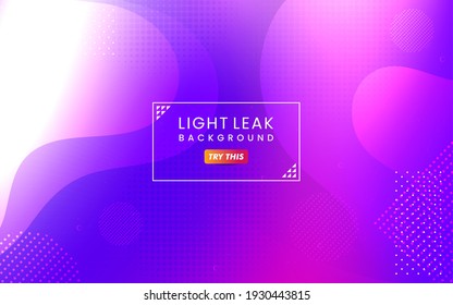 Abstract Colorful Light Leak Background. Modern Dynamic Background Usable for Greeting Card, Banner, Landing Page, Presentation Background, Etc.	