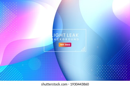 Abstract Colorful Light Leak Background. Modern Dynamic Background Usable for Greeting Card, Banner, Landing Page, Presentation Background, Etc.	