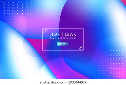 Abstract Colorful Light Leak Background. Modern Dynamic Background Usable for Greeting Card, Banner, Landing Page, Presentation Background, Etc.