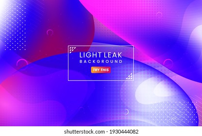 Abstract Colorful Light Leak Background. Modern Dynamic Background Usable for Greeting Card, Banner, Landing Page, Presentation Background, Etc.