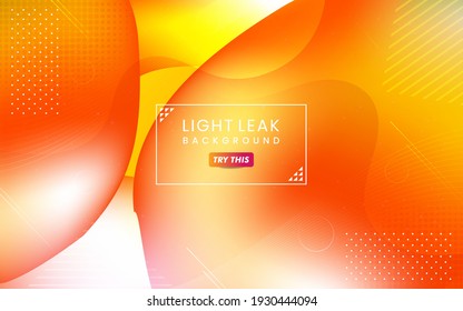 Abstract Colorful Light Leak Background. Modern Dynamic Background Usable for Greeting Card, Banner, Landing Page, Presentation Background, Etc.