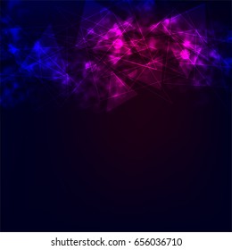 Abstract colorful light on black background. Digital or technology vector illustration wallpaper.