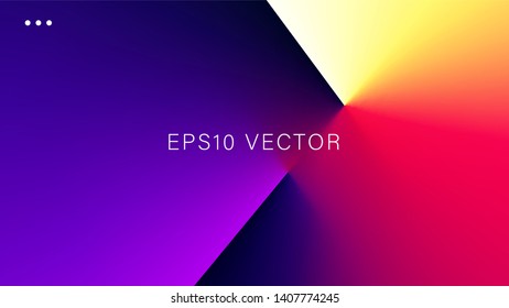 Abstract Colorful Light and Shade Texture with Angle Gradient Effect. Aspect Ratio 16:9. EPS 10.