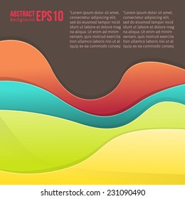 Abstract colorful light vector background. forms a smooth transition and waves. eps 10
