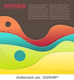 Abstract colorful light vector background. forms a smooth transition and waves. eps 10