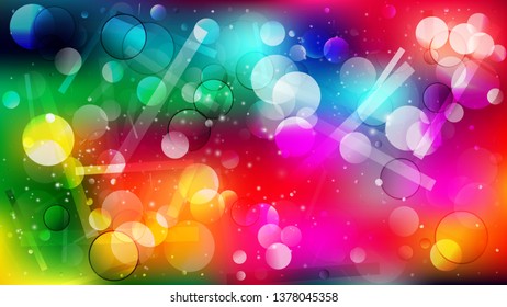 Abstract Colorful Lights Background