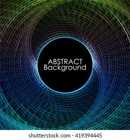Abstract colorful lights pattern technology background.
