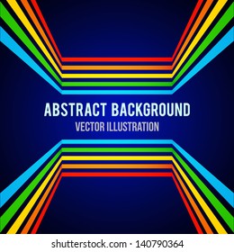 Abstract colorful line background. Banner. Vector illustration. Can be used for your business presentations