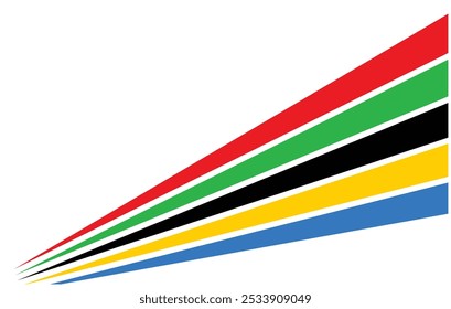 Abstract colorful line background vector.