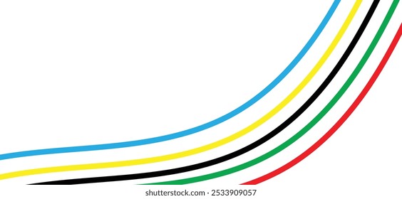 Abstract colorful line background vector.
