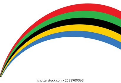 Abstract colorful line background vector.