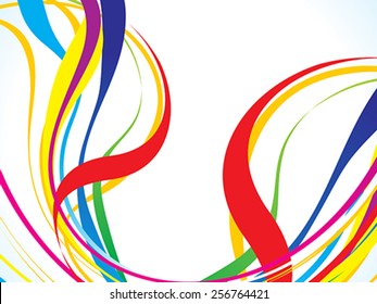 abstract colorful line background vector illustration