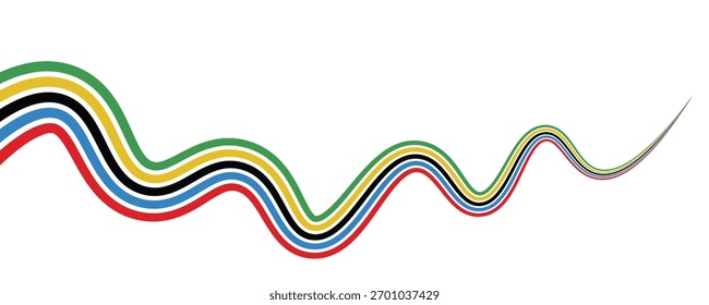 Abstractas Vector de fondo de línea de colores.