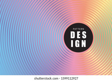 Abstract colorful line circles pattern background, vector modern graphic