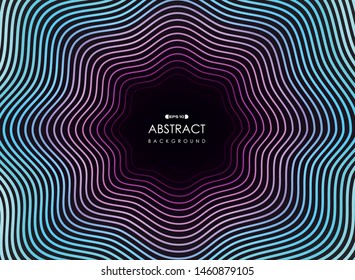 Abstract colorful line neon pattern wavy design for modern style background. You cau use for poster, ad, text headline, cover design. illustration vector eps10