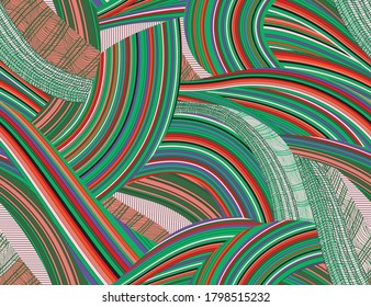 abstract colorful line seamless repeat pattern background wallpaper