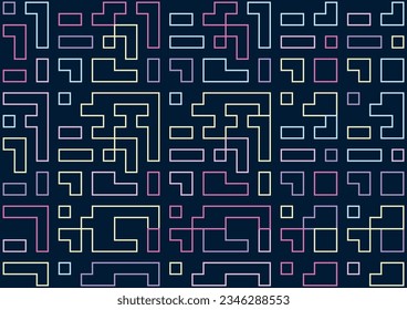 abstract colorful line shape background design