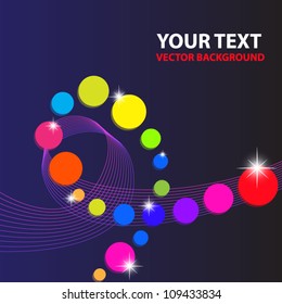 Abstract colorful line vector background. Illustration