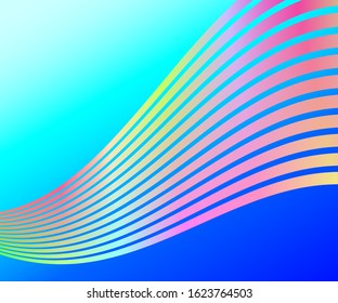 Abstract colorful line vector background.
