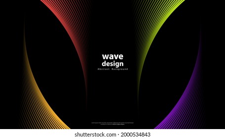 Abstract colorful line vector background. Stripe modern design for your ideas, Banners, Placards, Posters. Eps10 vector template.