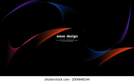 Resumen del fondo del vector de línea colorida. Diseño moderno de banda para sus ideas, pancartas, carteles, afiches. Plantilla vectorial Eps10.