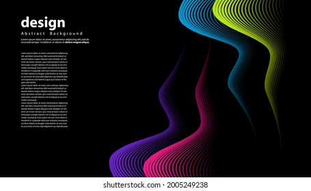 Abstract colorful line vector background. Stripe modern design for your ideas, Banners, Placards, Posters. Eps10 vector template.