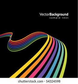 Abstract colorful line vector background