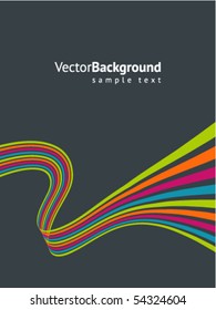 Abstract colorful line vector background