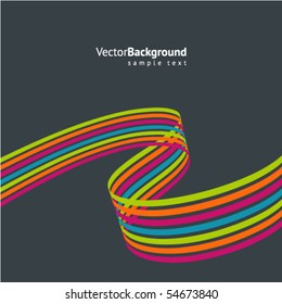 Abstract colorful line vector background