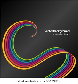 Resumen de fondo de vector de línea de color