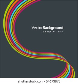 Abstract colorful line vector background