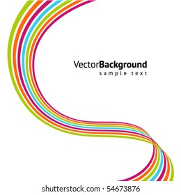 Abstract colorful line vector background
