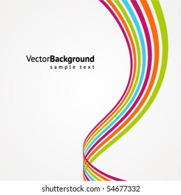 Abstract colorful line vector background