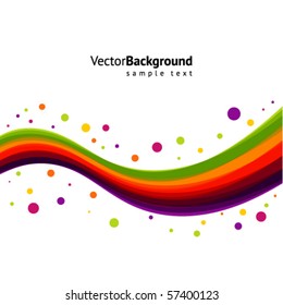 Abstract colorful line vector background