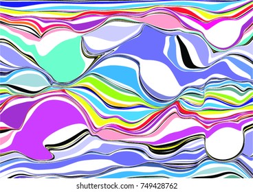 Abstract colorful line vector background