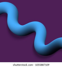 Abstract colorful line.  Vector illustration .