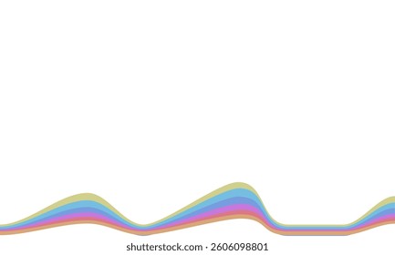 abstract colorful line wave background