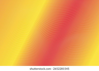 Abstract colorful line wave gradient background 