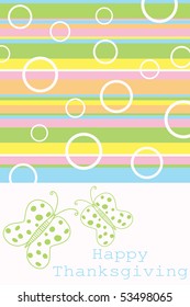 abstract colorful lines background with circle, butterfly