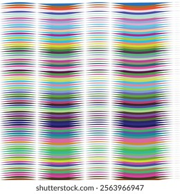 Abstract Colorful Lines, Diagonal Stripes, Geometric Pattern, Vibrant Hues, Parallel Design, Multicolored Background, Curved Shapes, Graphic Design, Modern Art, Vector Illustration