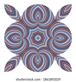 Resumen de líneas coloridas patrón floral, adorno, elemento decorativo de diseño vectorial moderno.