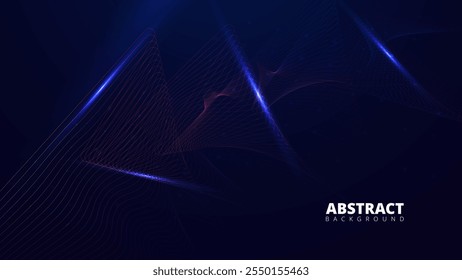Abstrakte farbige Linien, die dynamisch über dunklen Hintergrund fließen. geeignet für Webdesign, digitale Kunst und moderne Grafikprojekte.