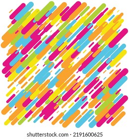 Abstract colorful lines, halftone pattern background. Vector illustration.