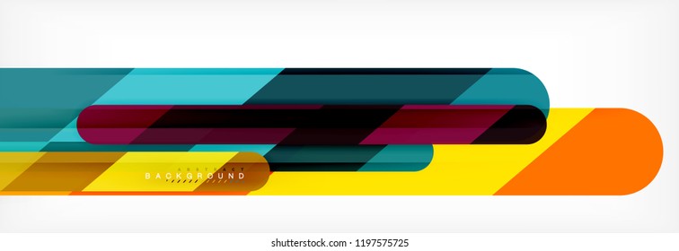 Abstract colorful lines, modern geometric background design, vector illustration