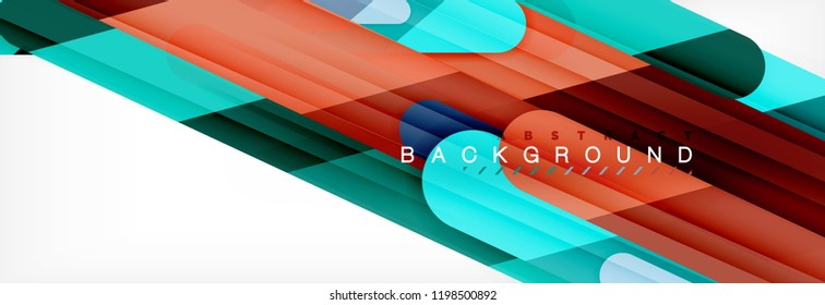 Abstract colorful lines, modern geometric background design, vector illustration