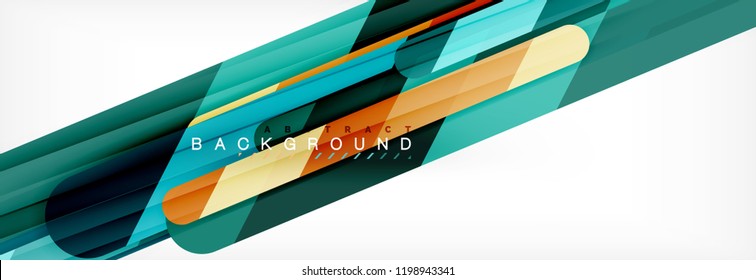 Abstract colorful lines, modern geometric background design, vector illustration
