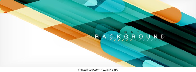 Abstract colorful lines, modern geometric background design, vector illustration