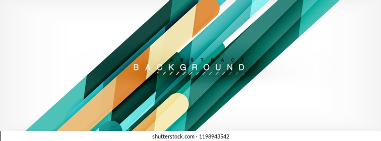 Abstract colorful lines, modern geometric background design, vector illustration